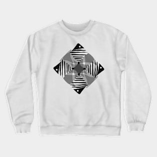 Black white rhombus Crewneck Sweatshirt